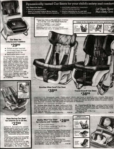 80's ,70's, 60's car seats designs